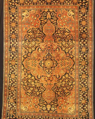 Tappeto Persiano Antico Kashan Mohtasham n°:27424419