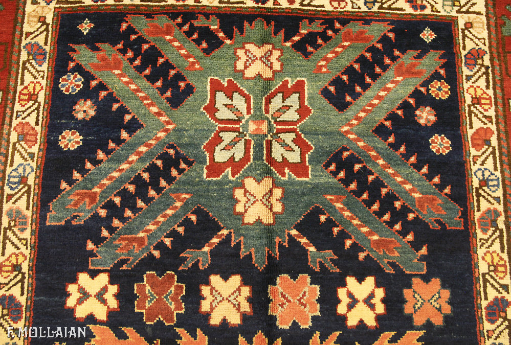 Antique Caucasian Kazak Adler Rug n: 8341