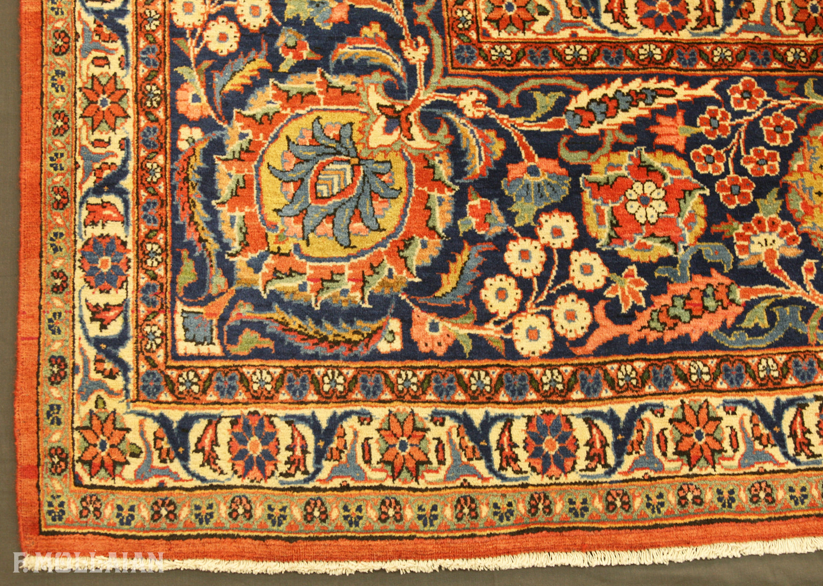 Antique Persian Kashan Kurk Carpet n°:21529851
