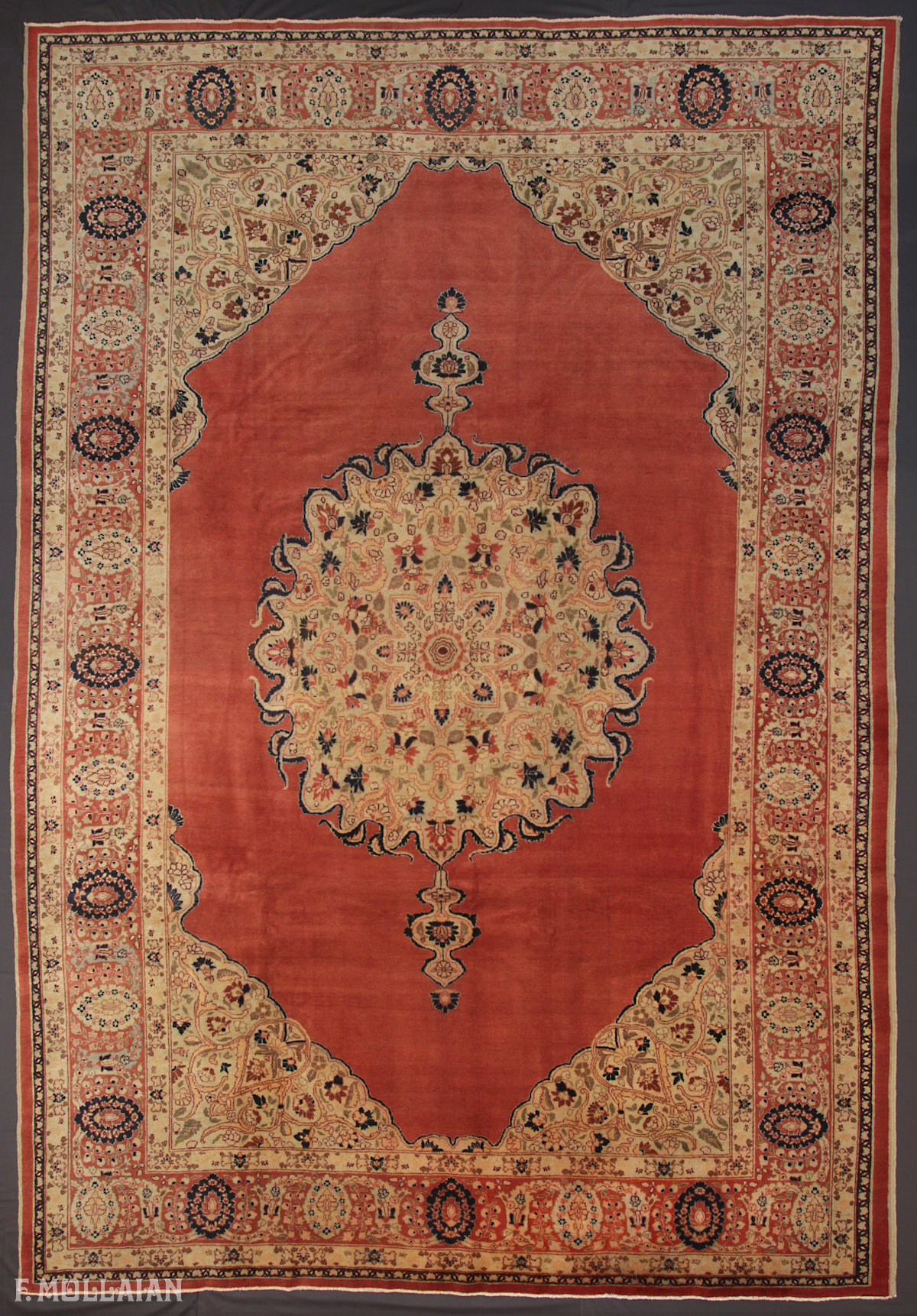 Antique Persian Tabriz Hadji Djalili Carpet n°:23089888