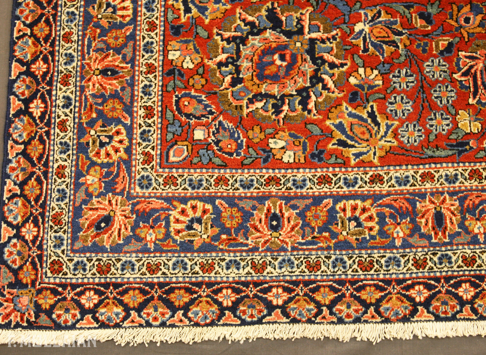 Tapis Persan Antique Kashan Dabir n°:30228250
