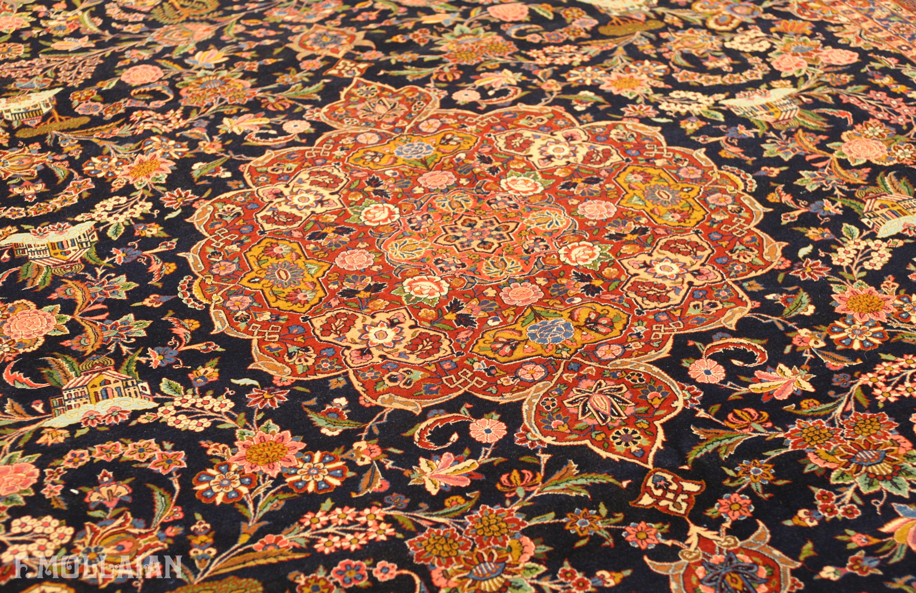 Teppich Persischer Antiker Kashan Dabir n°:31632772