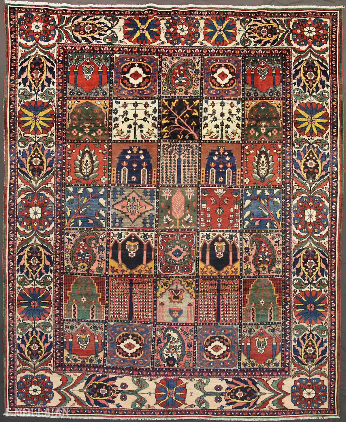 Teppich Persischer Antiker Bakhtiari n°:40533425