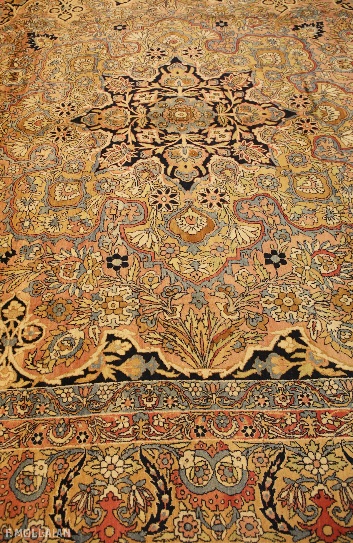 Tapis Persan Antique Kerman Ravar n°:43205308