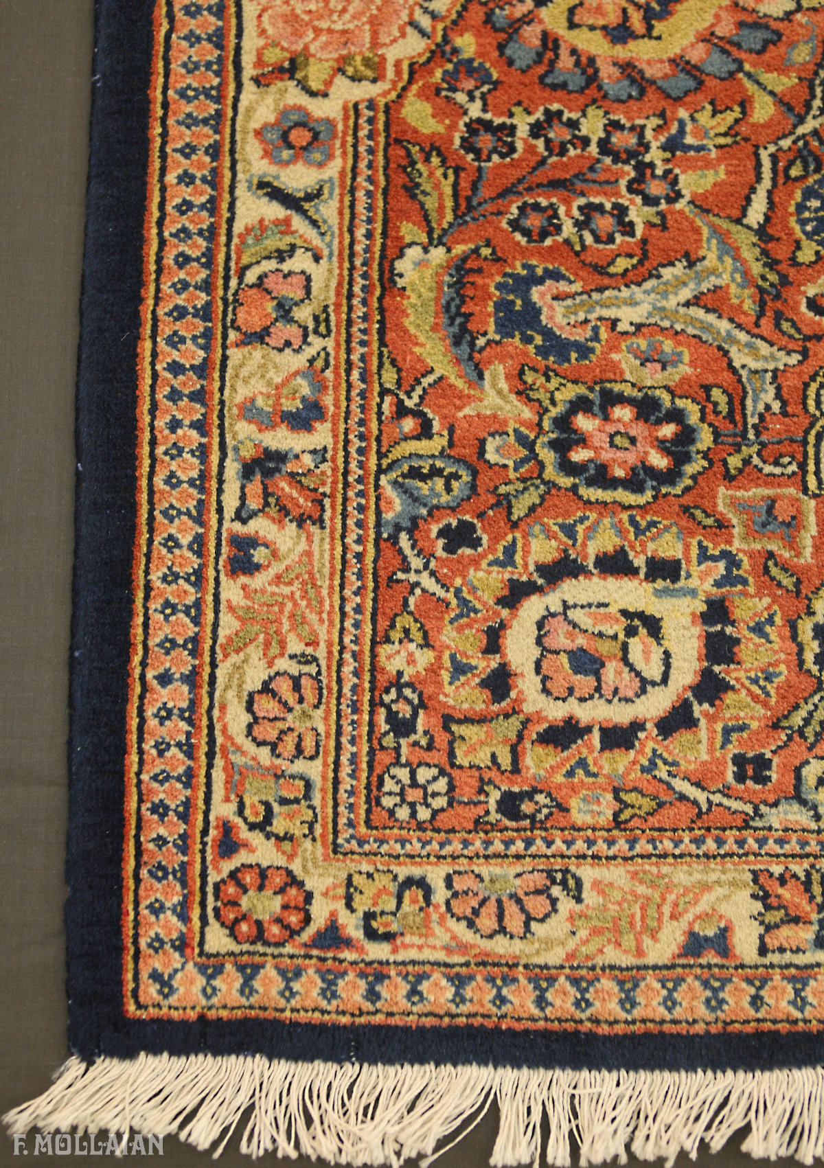 Antique Persian Kashan Dabir Carpet n°:44841219