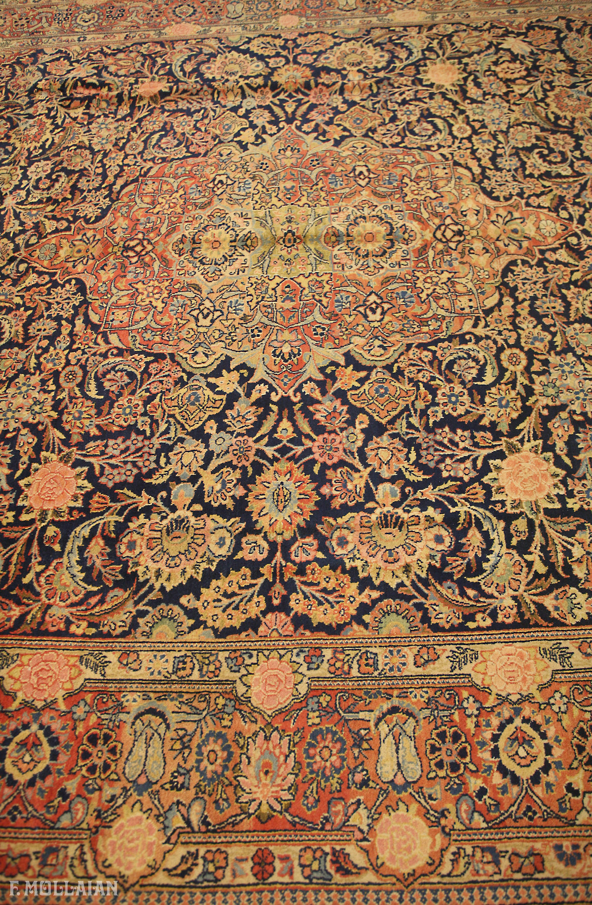 Tappeto Persiano Antico Kashan Dabir n°:44841219