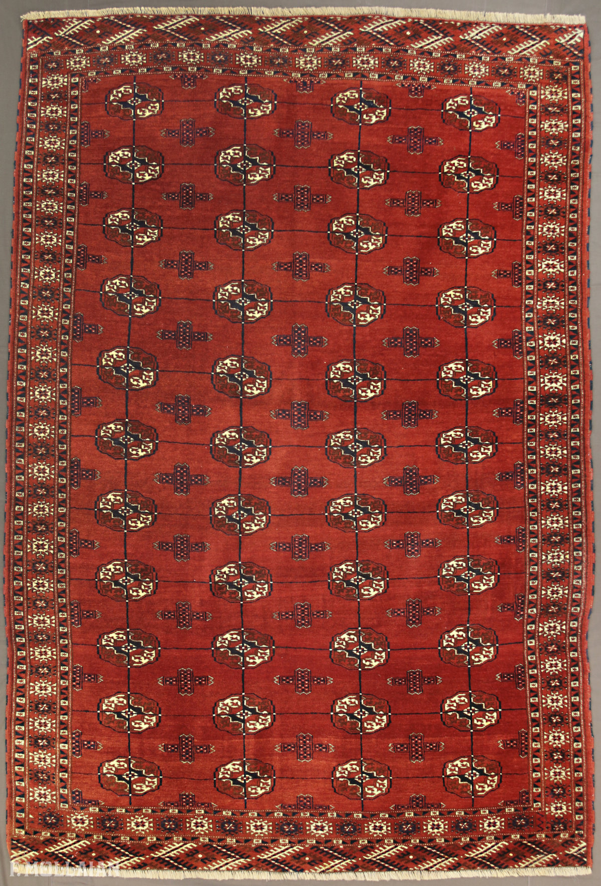 قالی قدیمی ترکمنی بخارا کد:۵۳۲۵۶۹۷۲