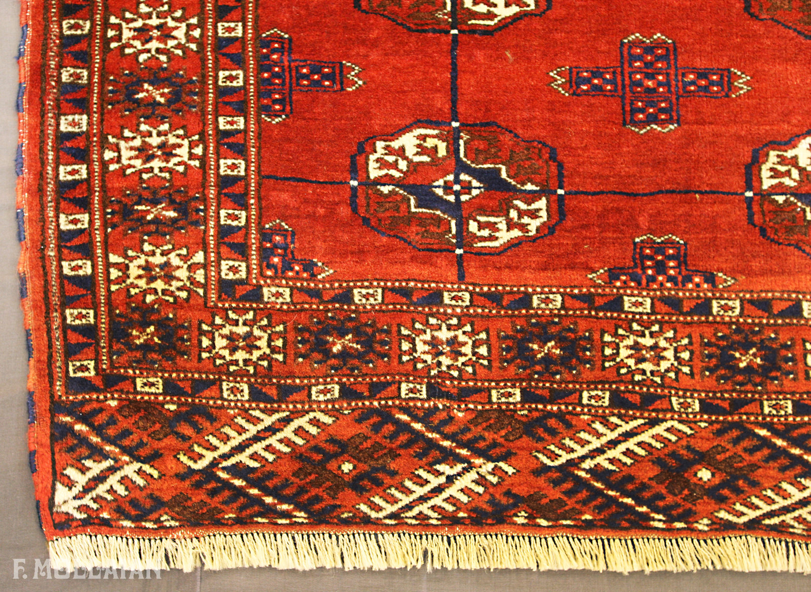 Tappeto Turkmeno Semi-Antico Bukara n°:53256972