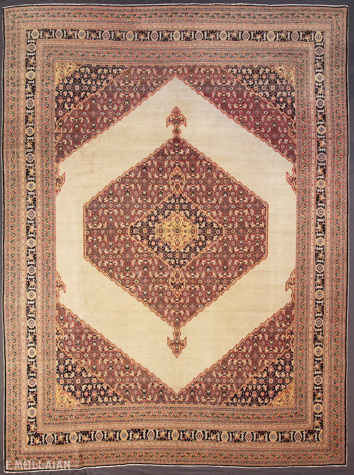 Tappeto Persiano Antico Tabriz Hagi Gialili n°:54421517