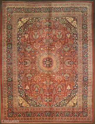 Persian Antique Kashan Dabir Carpet n°:70938871