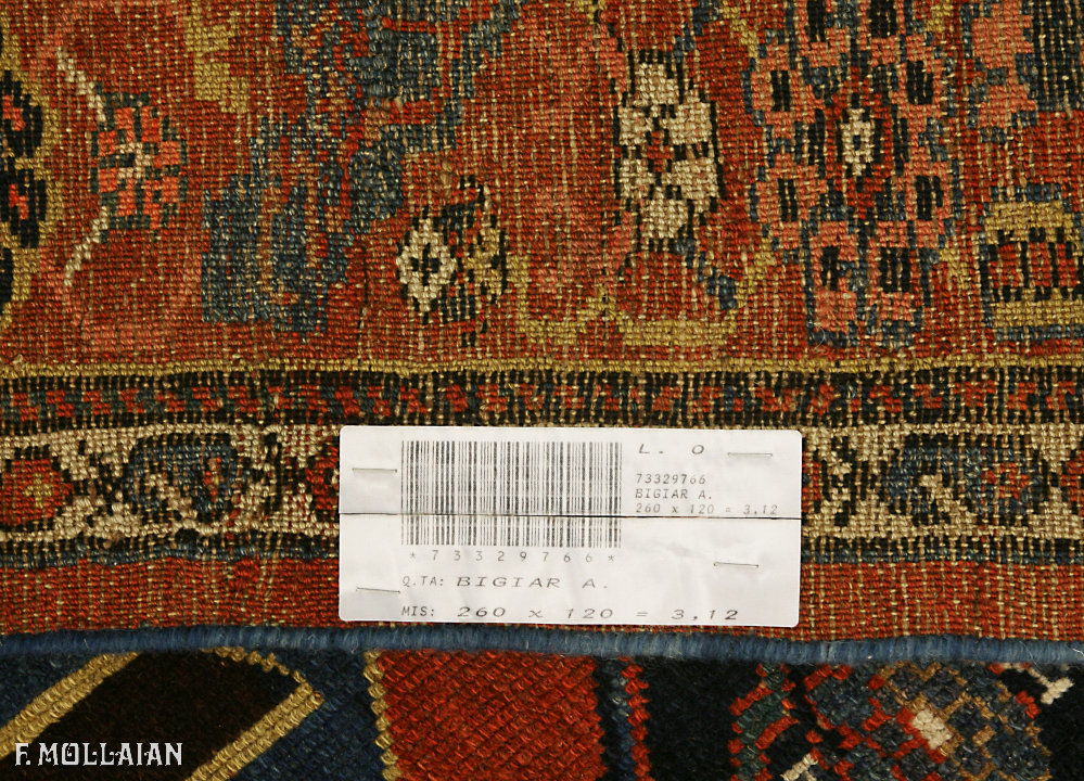 Tapis Couloir Persan Antique Bijar (Bidjar) n°:73329766