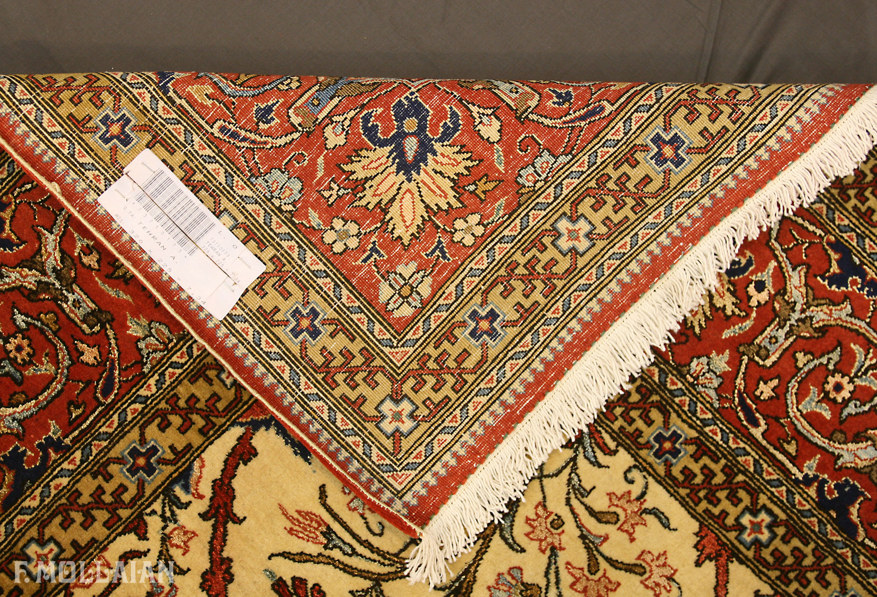 Semi-Antique Persian Tehran Part Silk Carpet n°:73710173