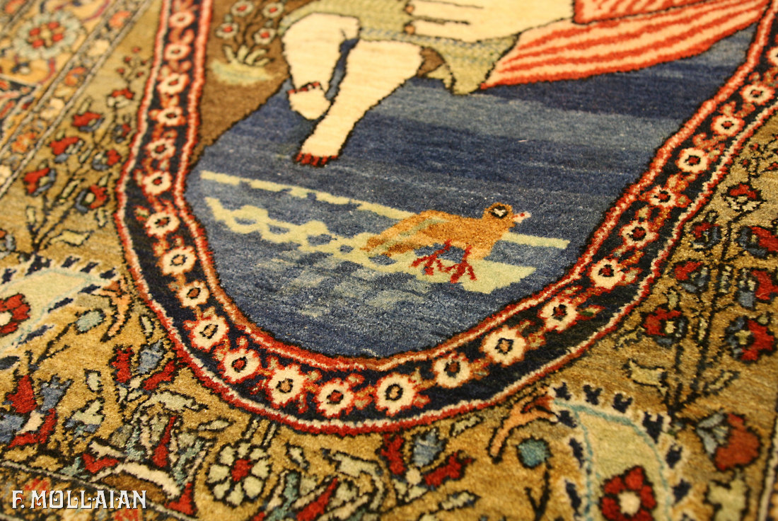 Teppich Persischer Antiker Kashan Mohtasham n°:60514219