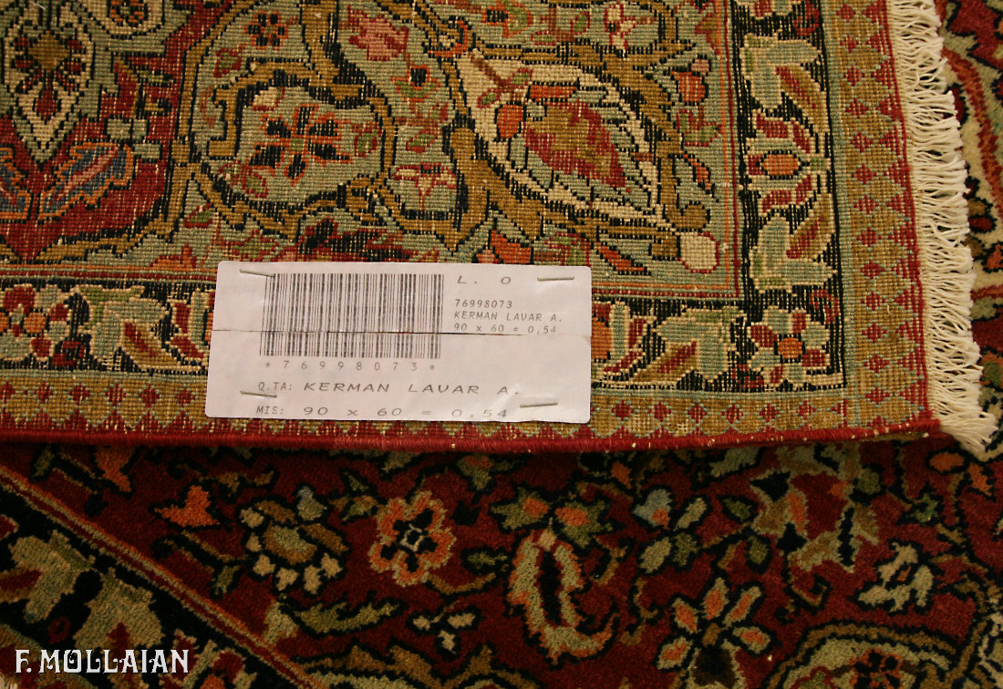 Tappeto Persiano Antico Coppia di Kerman Ravar n°:76998073