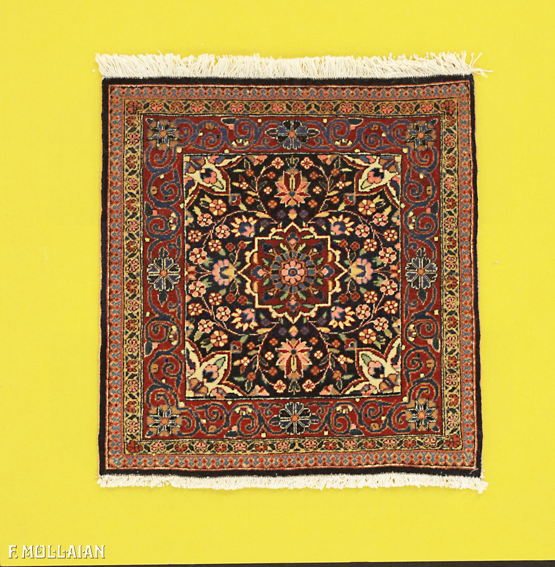 Antique Persian Kashan Dabir Rug n°:89342344
