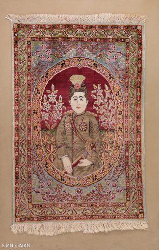 Tappeto Figurativo Persiano Antico Kerman Ravar n°:91871554
