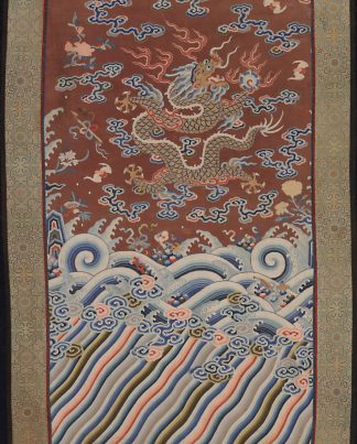 Tessuto Antico Imperiale Cinese di Seta & Metallo n°:93395521