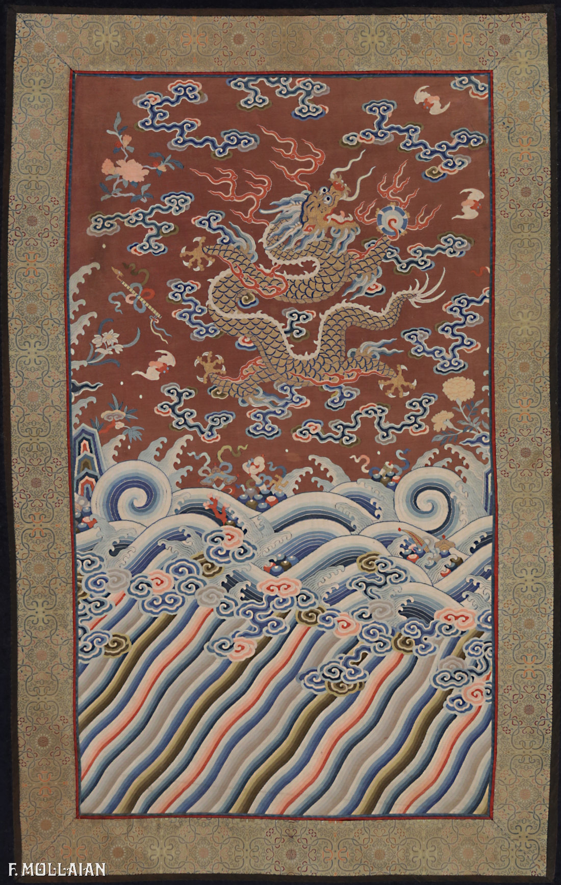 Antiker Textil Imperial Chinese (Seide & Metall) n°:93395521