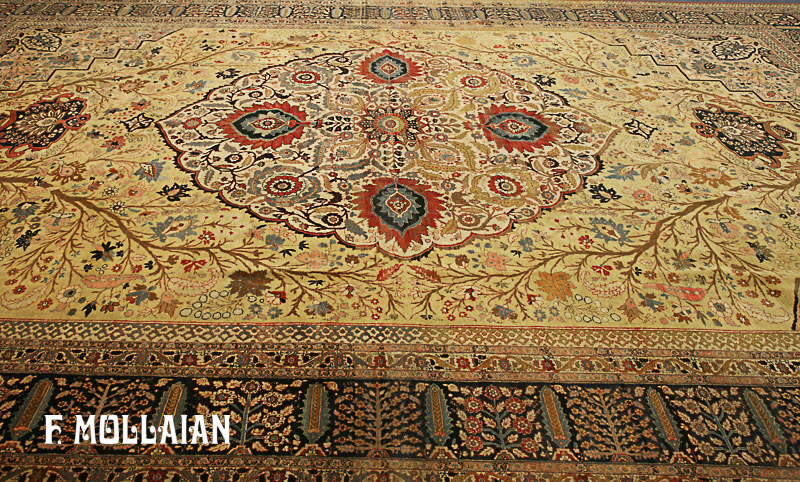 Tappeto Persiano Antico Tabriz Hagi Gialili n°:66220834