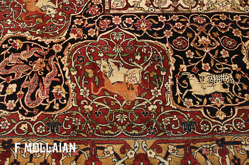 Teppich Persischer Antiker Kerman Ravar n°:84621163