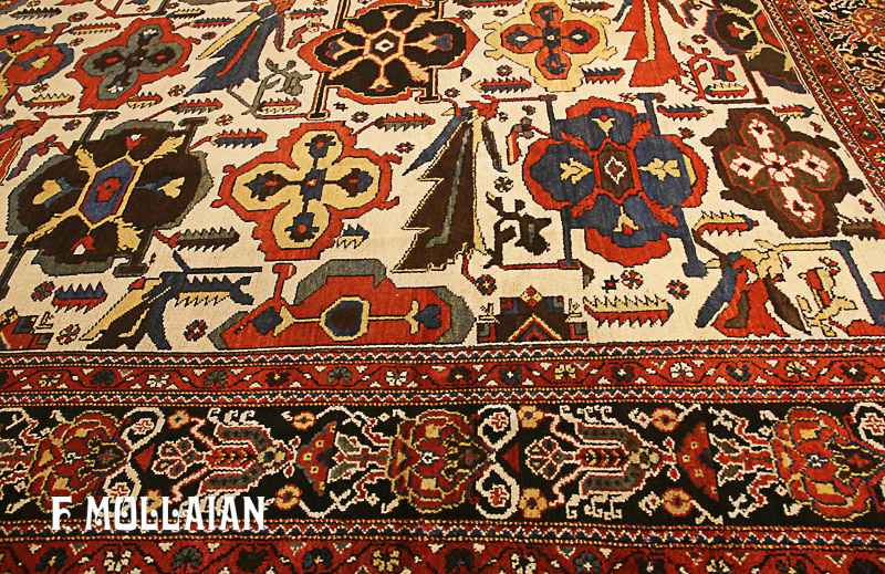 Teppich Persischer Antiker Bakhtiari n°:74960484