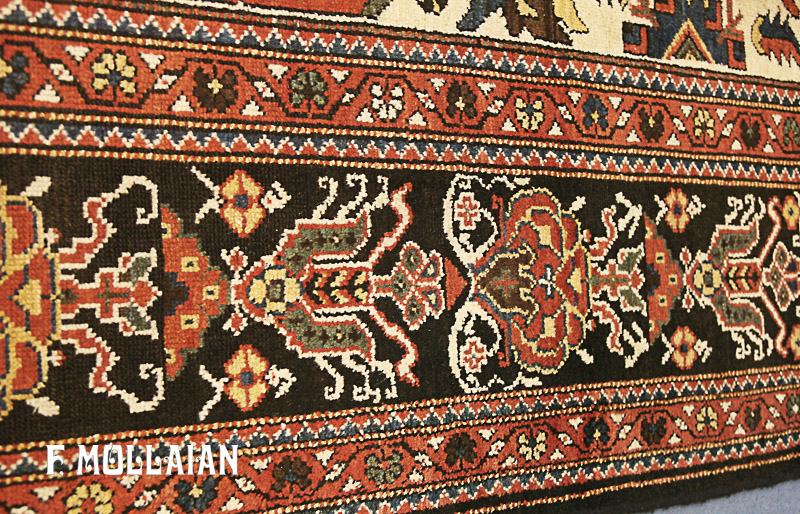 A Very Large Persian Bakhtiari Antique Carpet n°:74960484