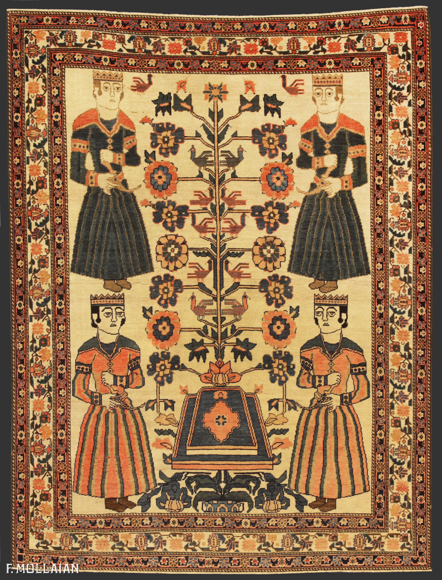 Teppich Persischer Antiker Bakhtiari n°:42663400