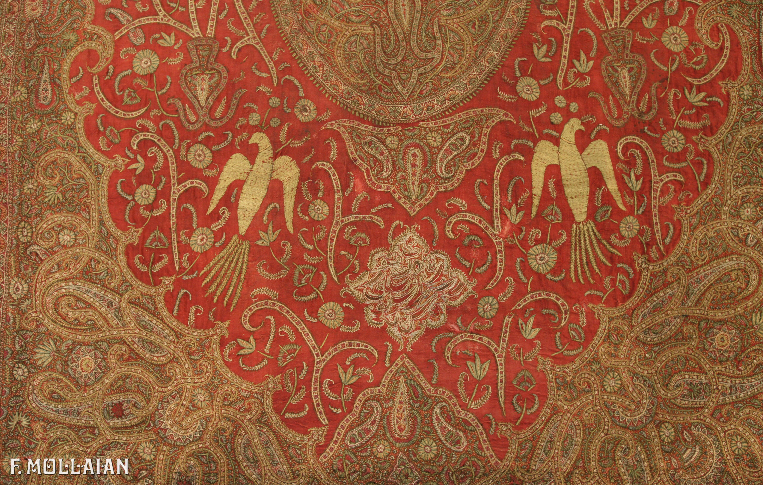 Textil Persa Antiguo Kerman n°:44416551