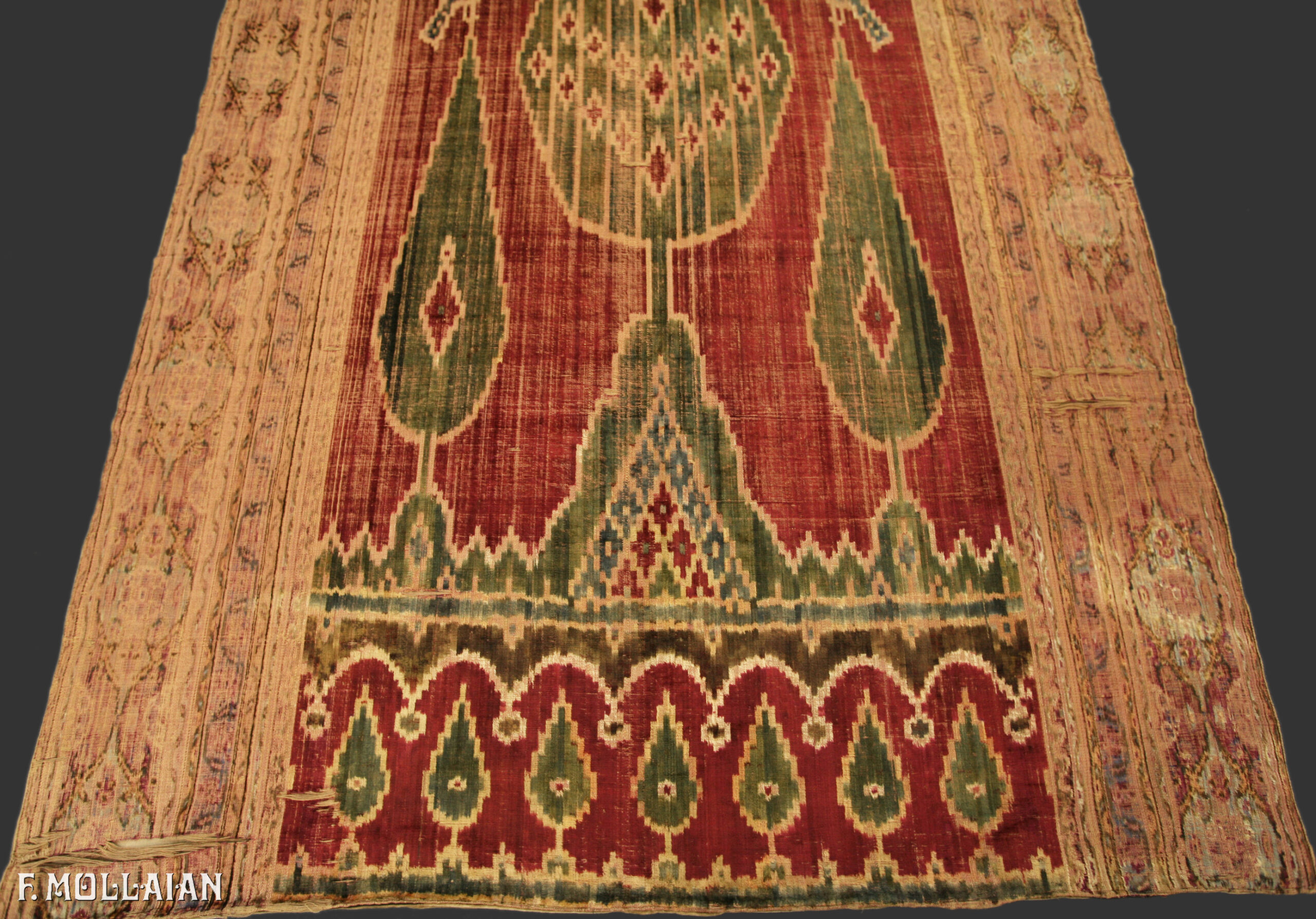 Textil Persa Antiguo Yazd (Velvet) n°:51323378