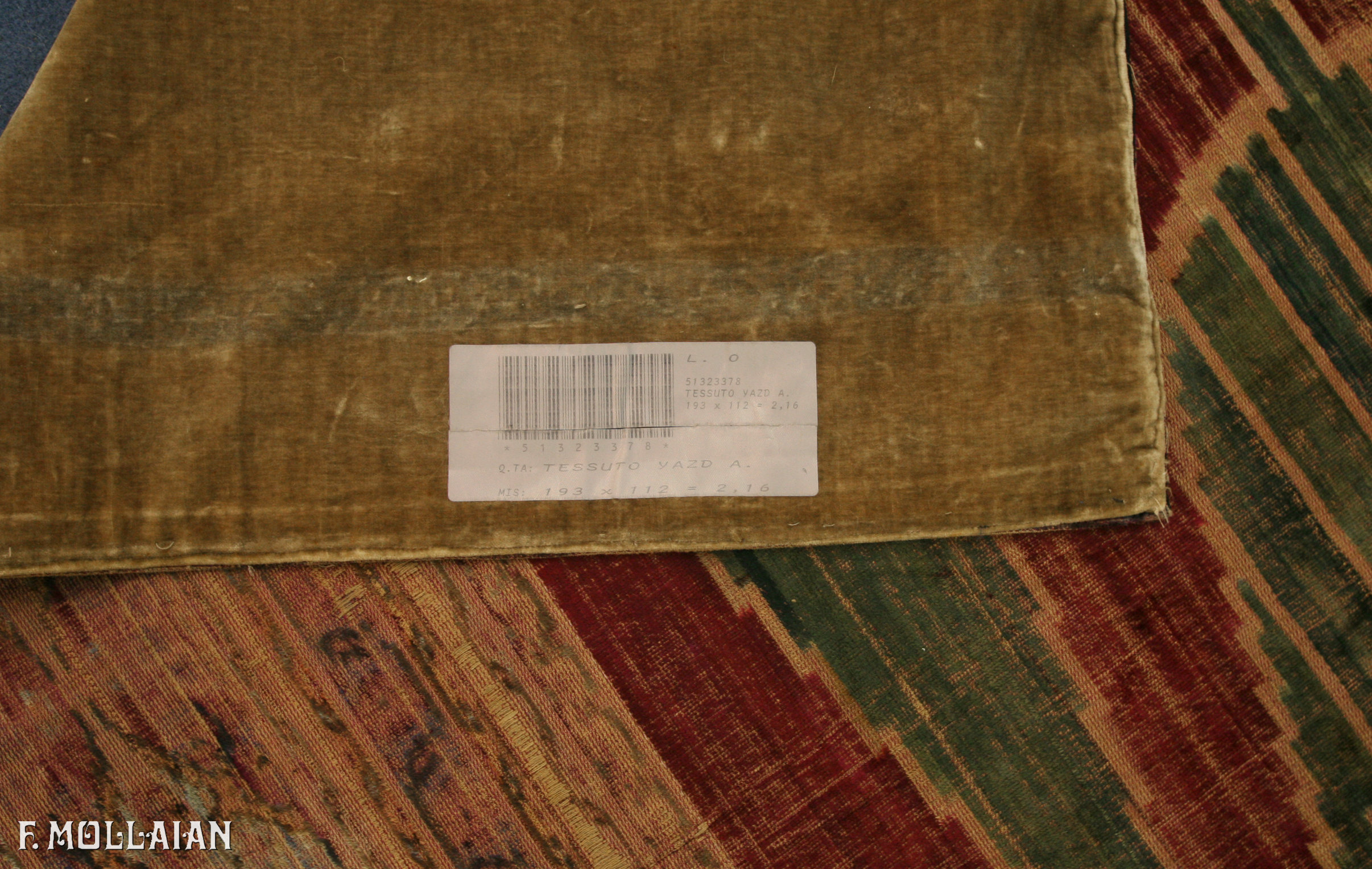 Textil Persischer Antiker Yazd (Velvet) n°:51323378