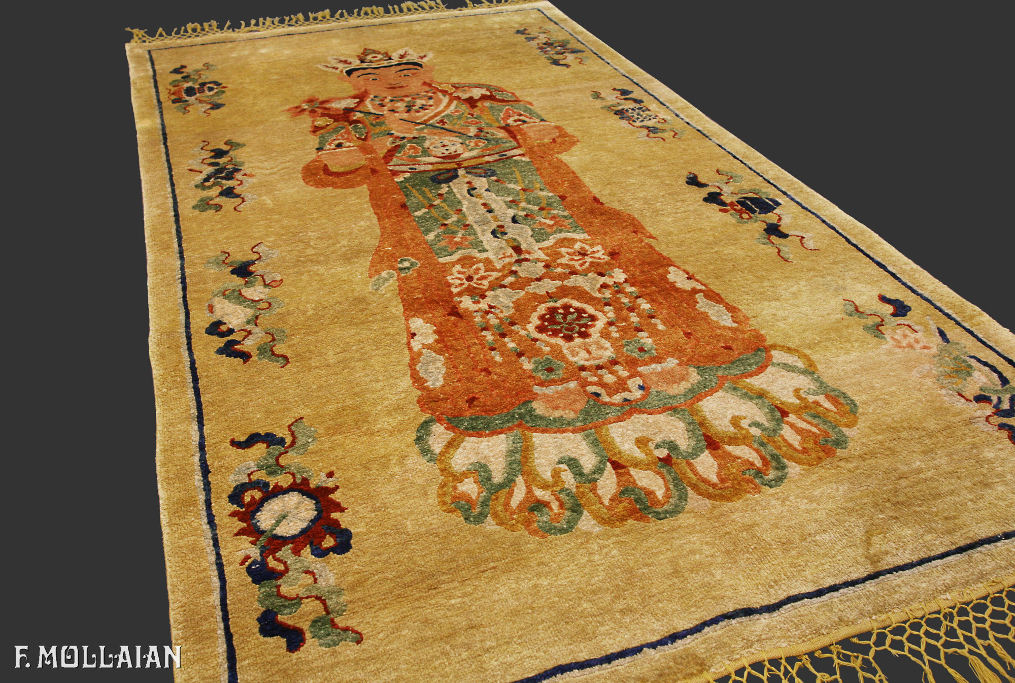 Antique Pictorial Silk Chinese Rug n°:53656417