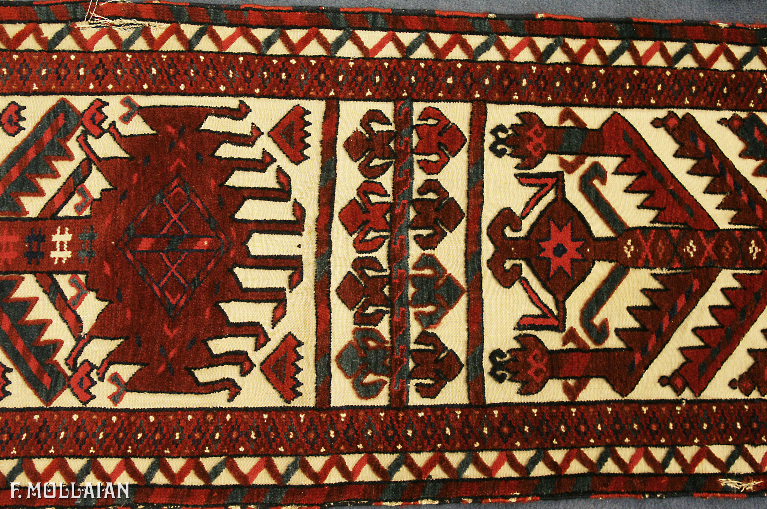 تِند بَند آنتیک ترکمنی کناره دستباف کد:۵۵۵۶۹۱۹۷