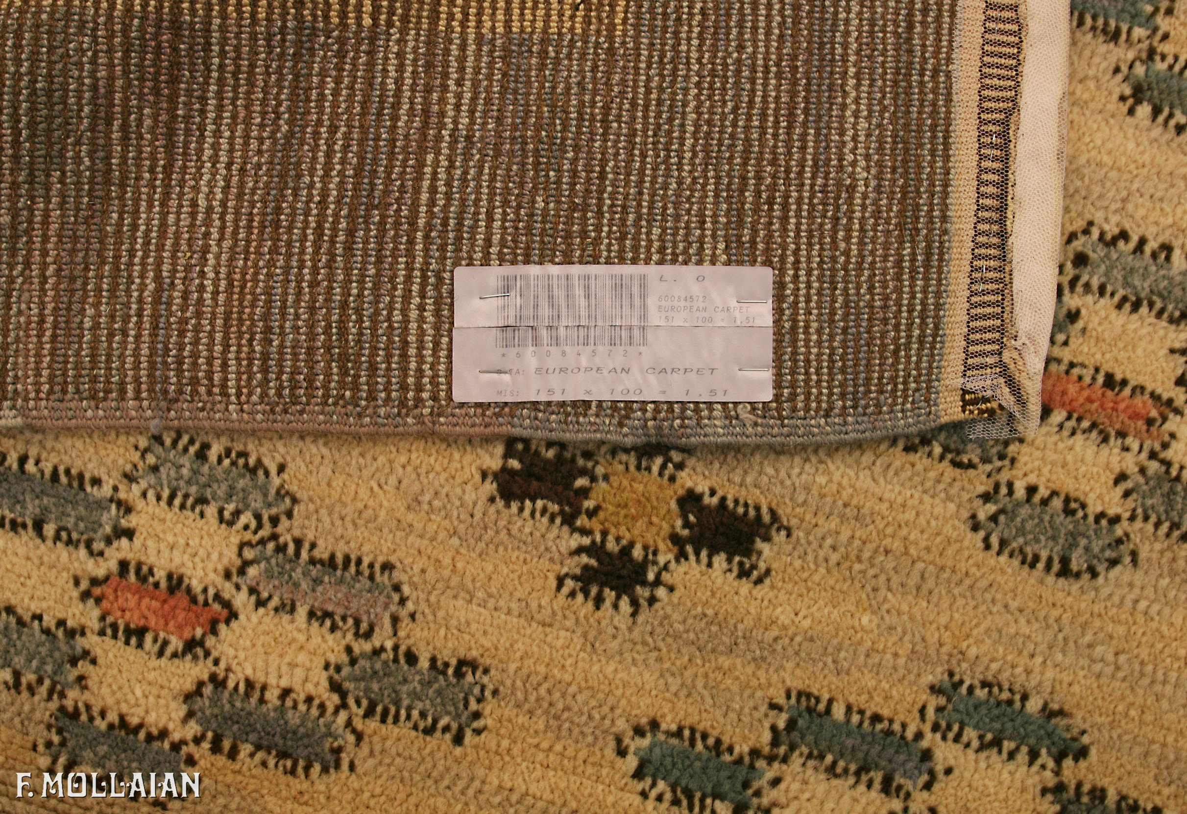 قالی نیمه آنتیک فرش اروپایی کد:۶۰۰۸۴۵۷۲