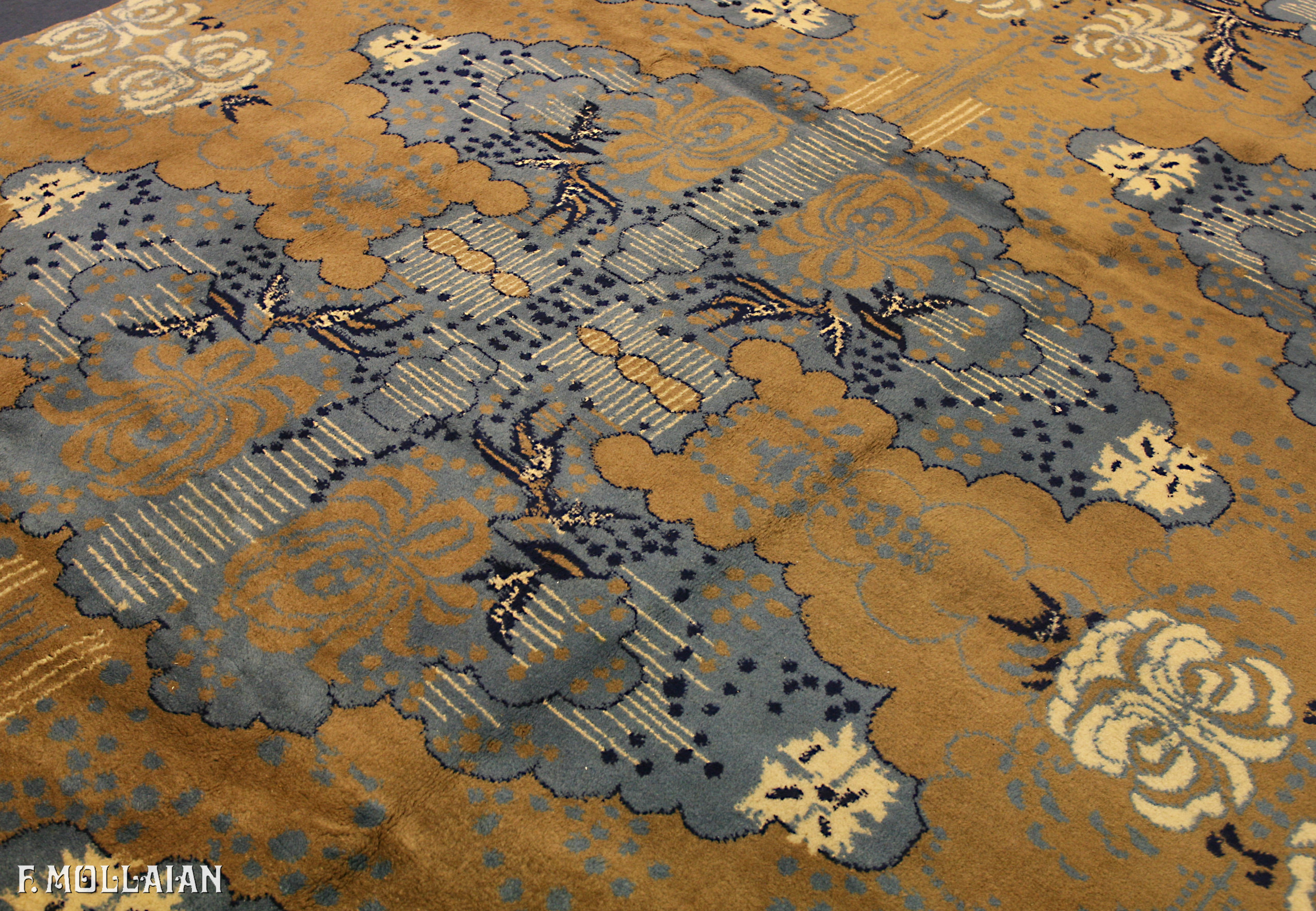Semi-Antique Turkish Turk Decò Carpet n°:71607310