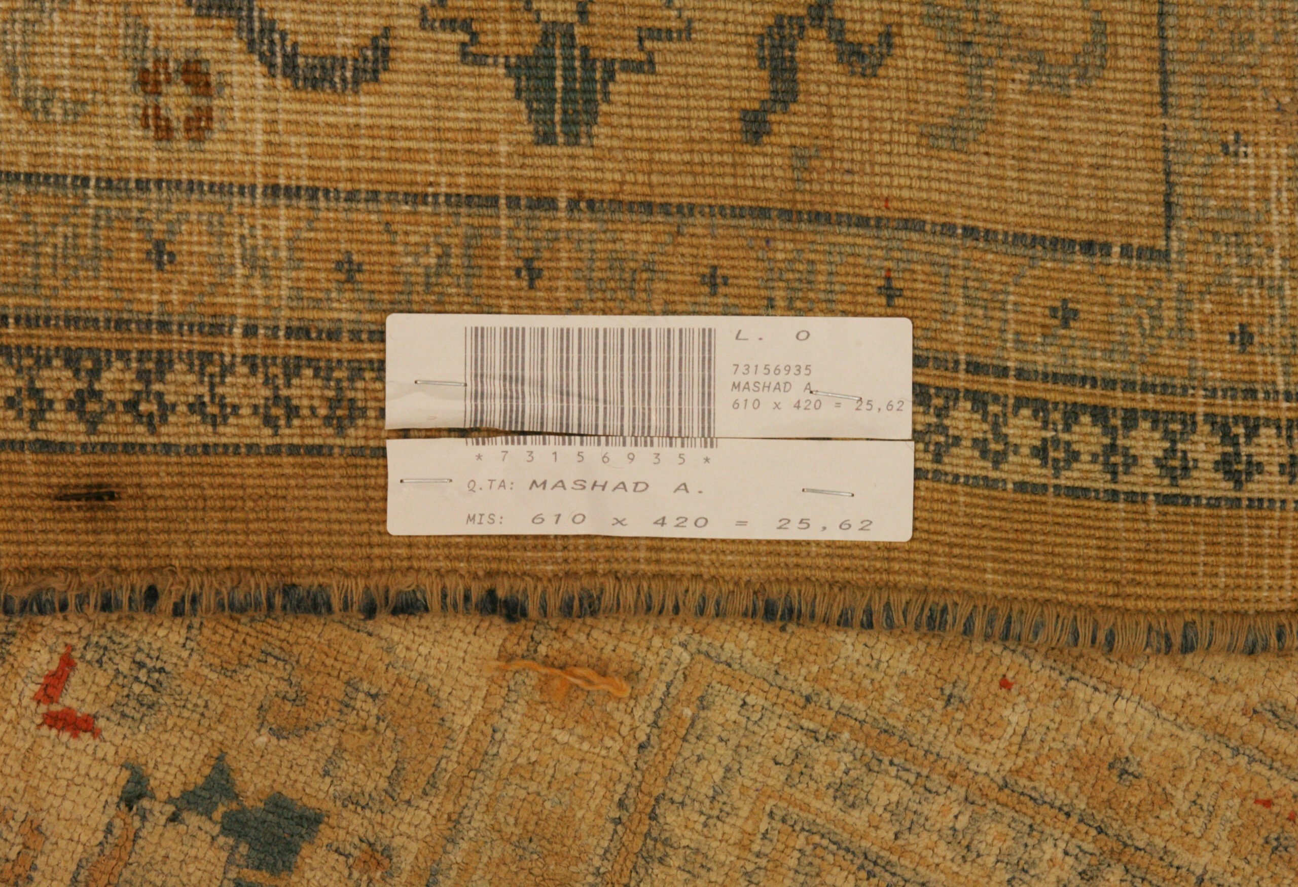 فرش بزرگ آنتیک مشهد کد:۷۳۱۵۶۹۳۵