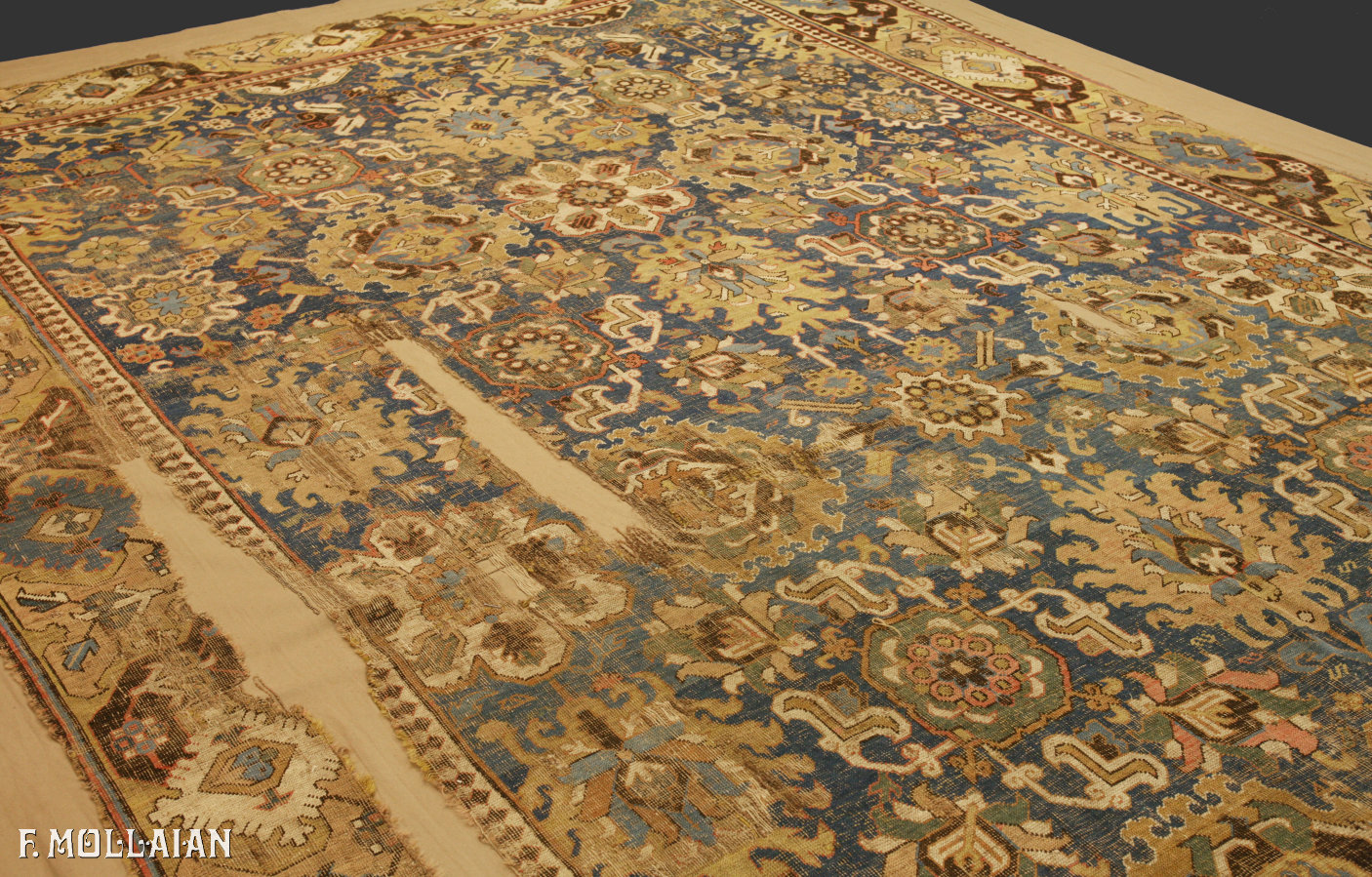 Antique Caucasian Karabakh (Qarabag) Gallery Size Carpet n°:77569319