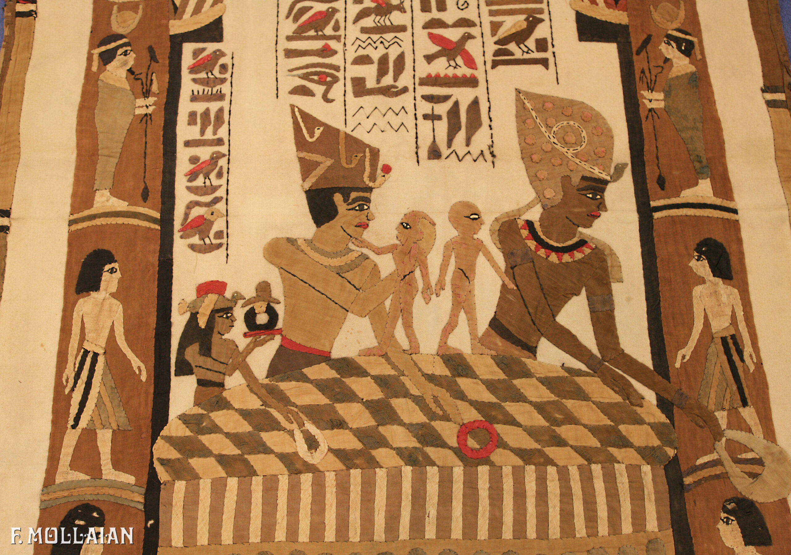 Tessuto Egiziano Antico con disegno figurativo  n°:79861594