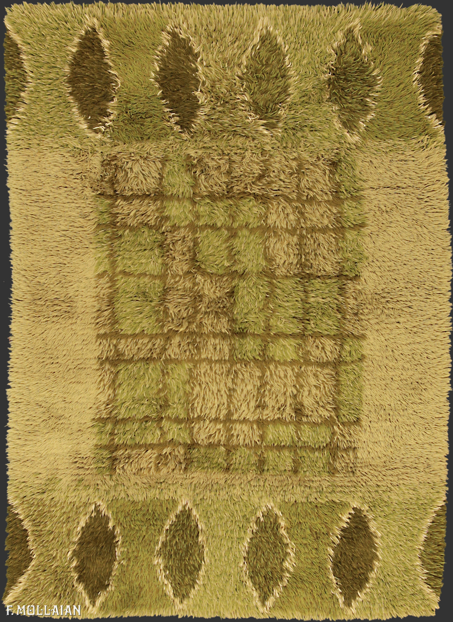 Teppich Schwedisch Semi-Antiker Rya n°:80288354