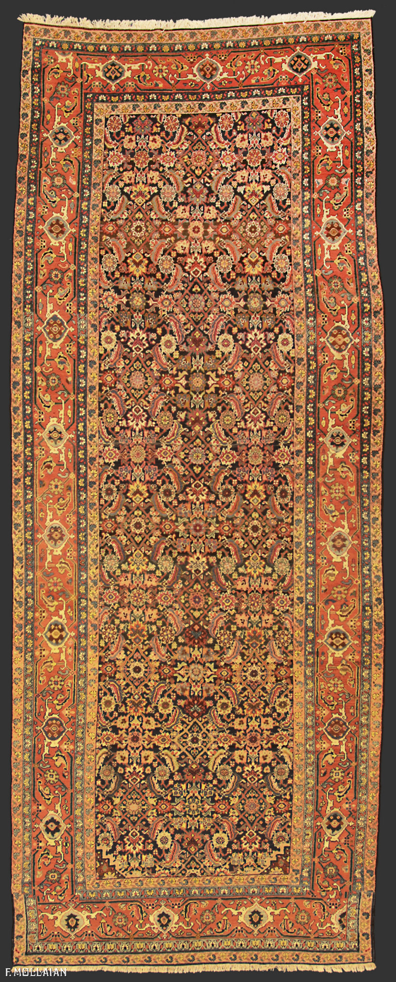 Antique Persian Bakshaish Kalleh Carpet n°:80980558
