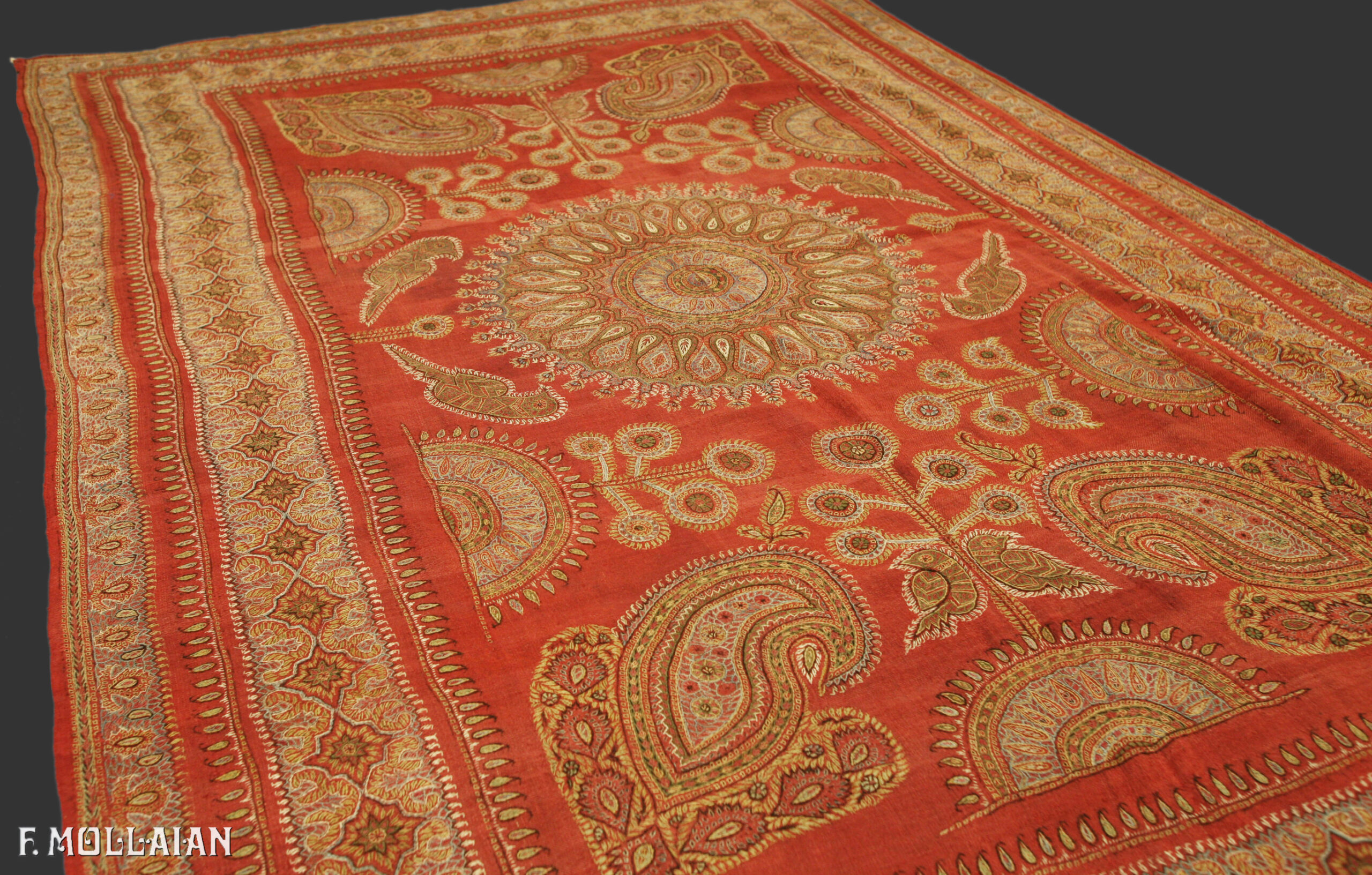 Antique Persian Pate’ Kerman Textile n°:91590421