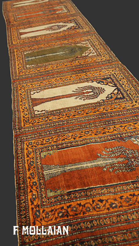 Teppich Spur Persischer Antiker Heriz Seide n°:87662053