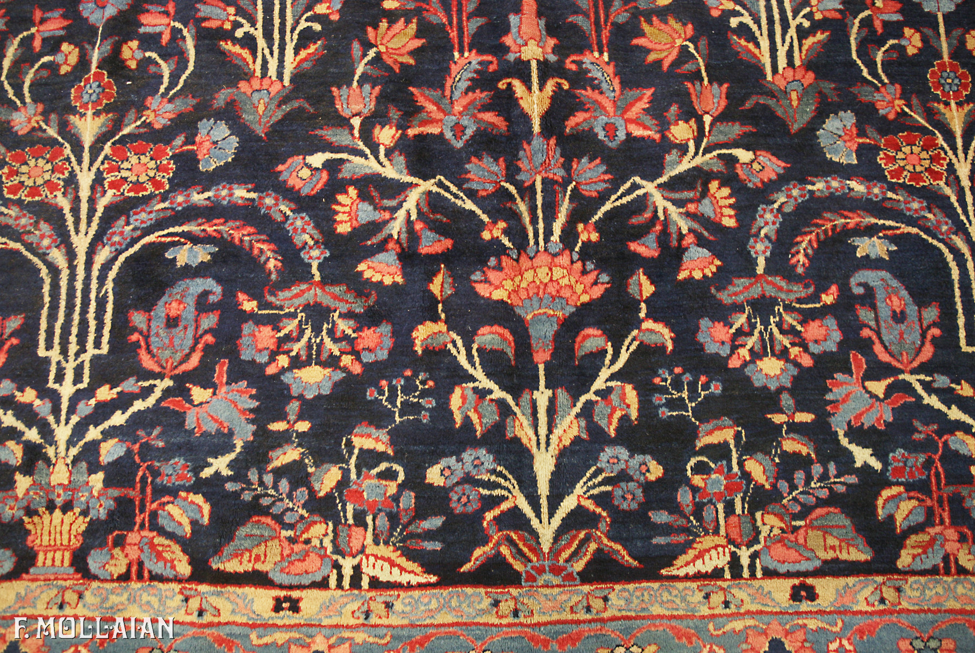Antique Persian Yazd Carpet n°:71087584