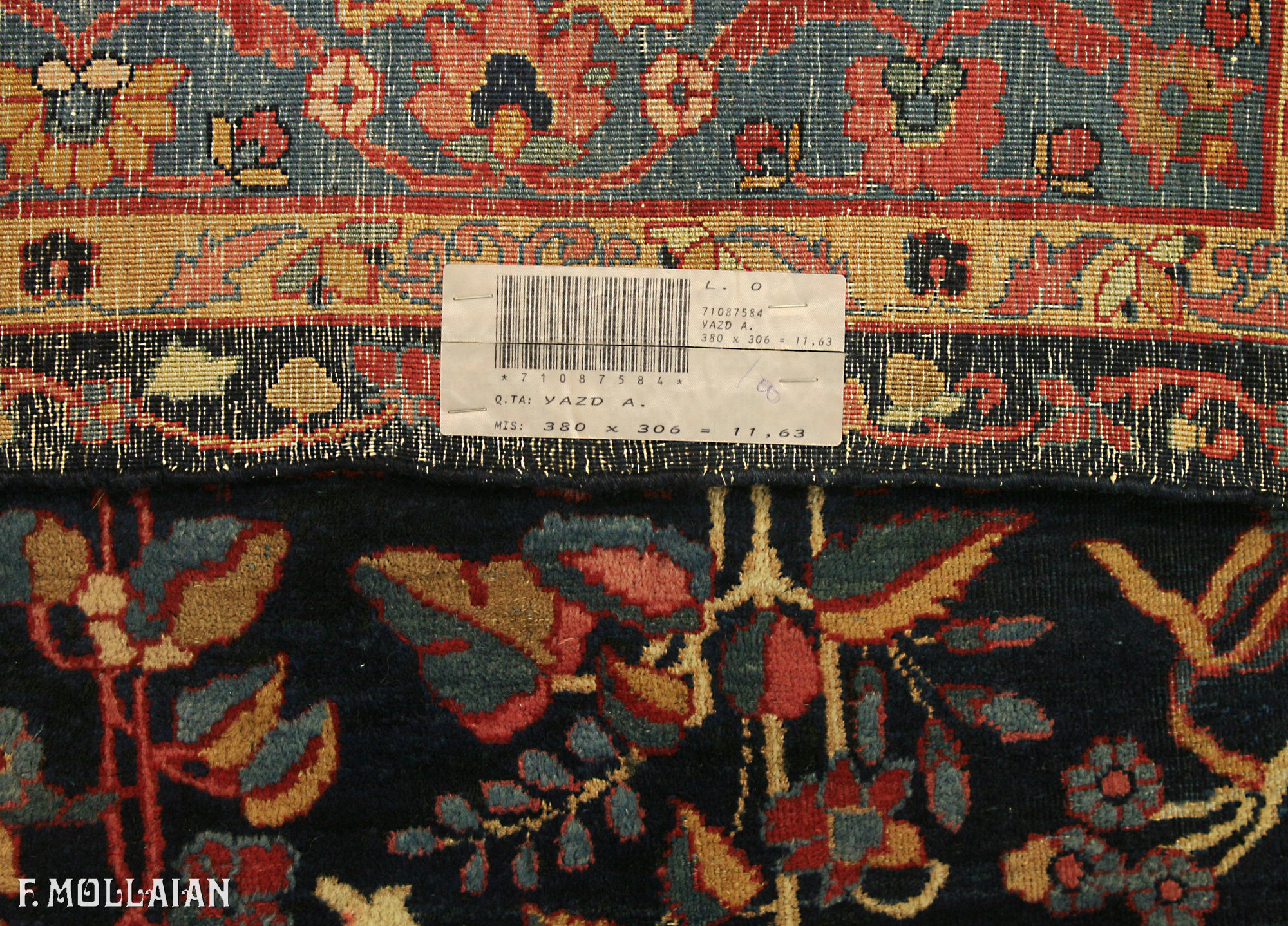 Antique Persian Yazd Carpet n°:71087584