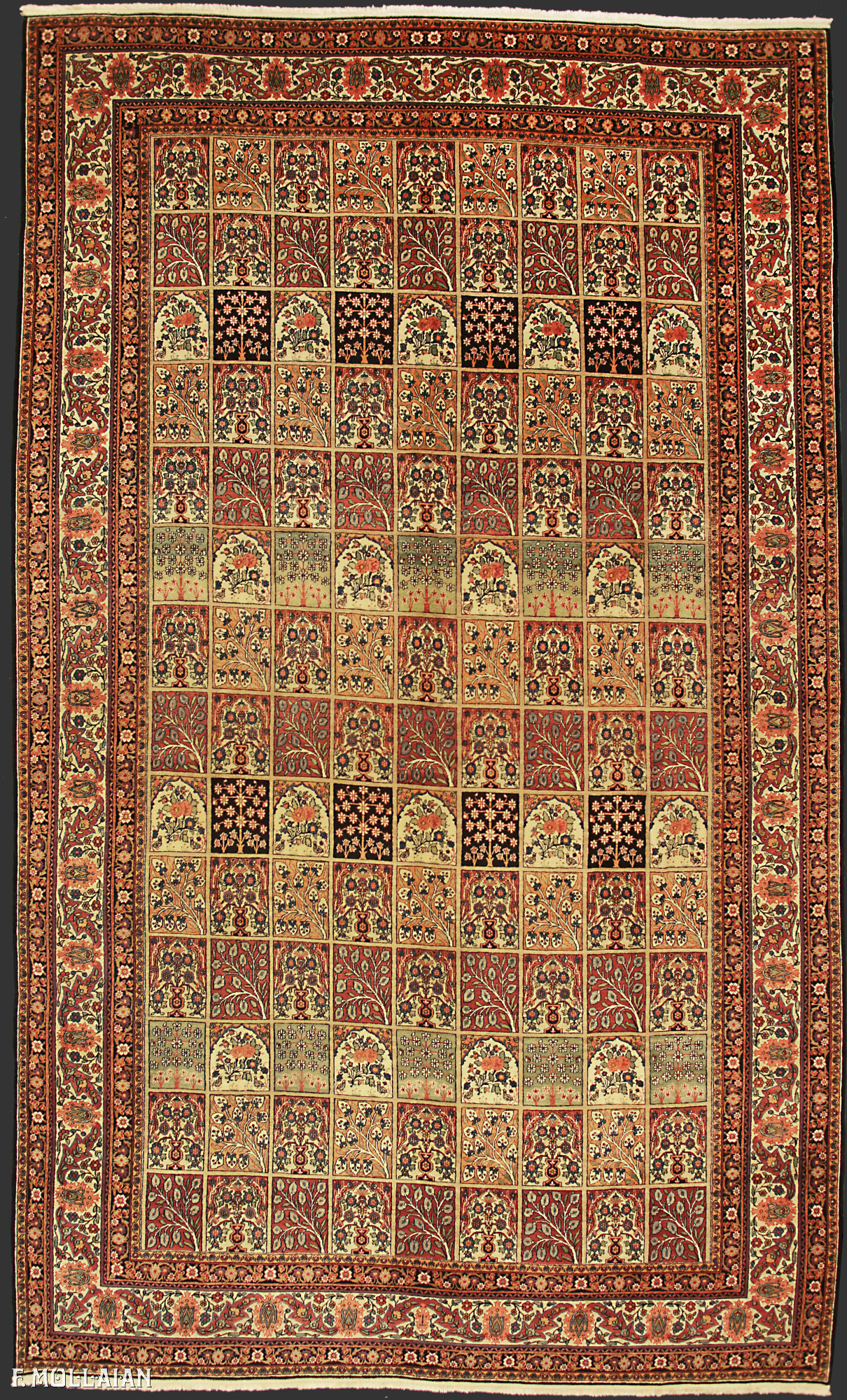 Tapete Persa Antigo Isfahan n°:72609780