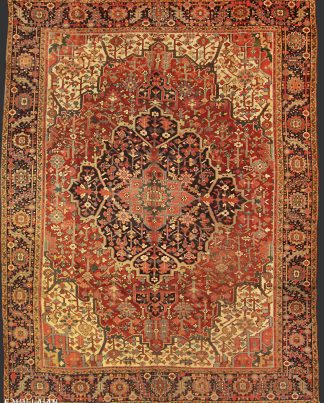 Antique Persian Heriz Carpet n°:97080710