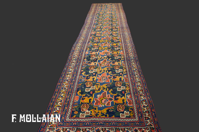 Un tappeto lungo per corridoio persiano Bigiar antico n°:39486978