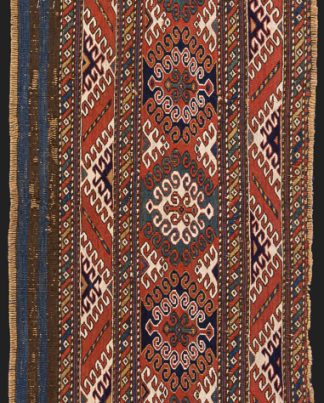 گلیم فرش کوچک آنتیک شاهسون (سوماک)، شمال غرب ایران کد:۵۸۴۵۶۲۷۳