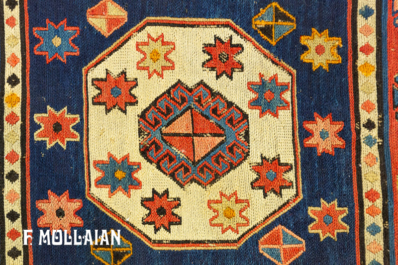 گلیم/فرش کوچک ایرانی آنتیک دستباف شاهسون کد:۳۹۴۹۳۷۰۵
