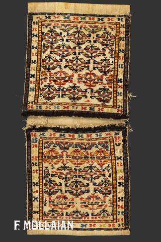 قالیچه کوچک ایرانی آنتیک دستباف شاهسون کد:۲۳۳۹۹۸۹۸