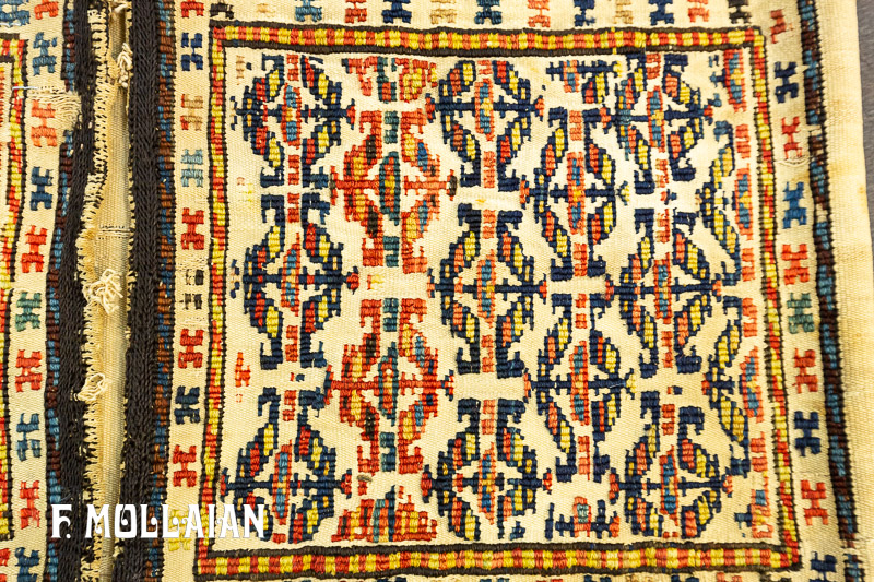 قالیچه کوچک ایرانی آنتیک دستباف شاهسون کد:۲۳۳۹۹۸۹۸